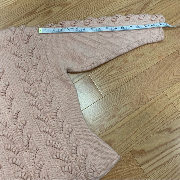 Vintage Knit Pom Pom Light Pink Sweater - Picture 14 of 14